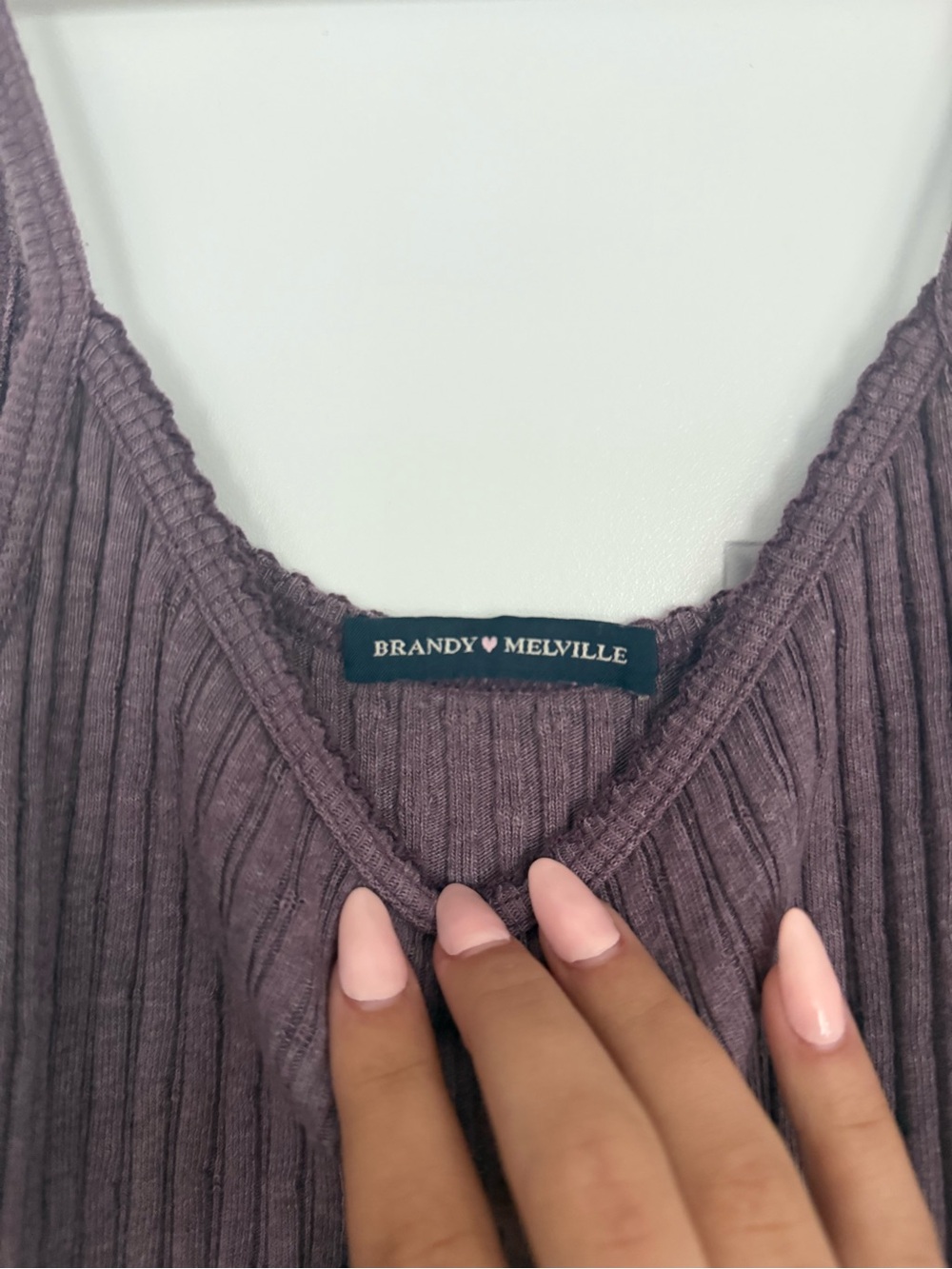 Brandy Melville Ribbed Tank - Picture 2 of 4